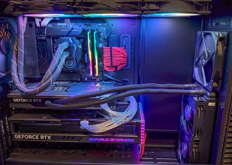 The same workstation: dual RTX 4090, 64GB RAM. Overnight ingest, Whisper, and both LLM passes.